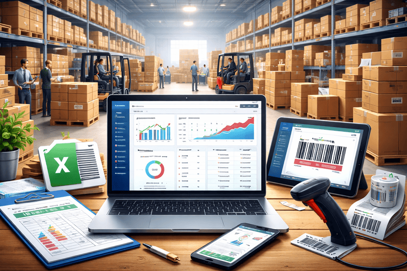 Lagerverwaltung Illustration